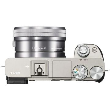 Sony Alpha A6000 16-50mm Gümüş Renk Aynasız DSLR Fotoğraf Makinesi