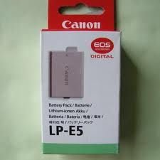 Canon EOS 450D - 500D - 1000D LP E5 Batarya
