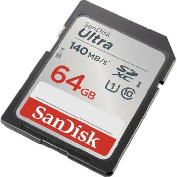 Sandisk 64GB 140MB/s Ultra SDXC Class 10 UHS-I Hafıza Kartı