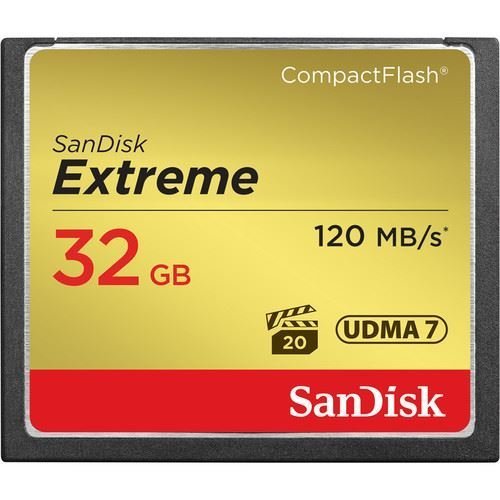 Sandisk 32GB 120MB/s Extreme Compact Flash Hafıza Kartı