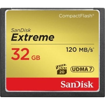 Sandisk 32GB 120MB/s Extreme Compact Flash Hafıza Kartı