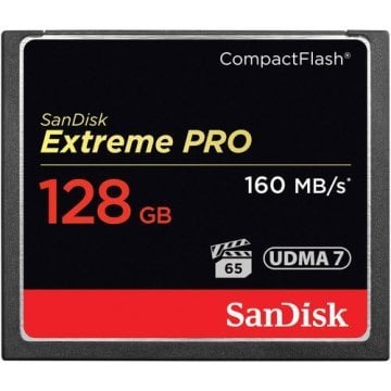 Sandisk 128GB 160MB/s Extreme Pro Compact Flash Hafıza Kartı