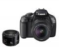 Canon EOS 1100D 18-55 + 50mm F.1.8 DSLR Fotoğraf Makinesi