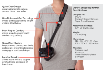 Joby UltraFit Sling Strap For Men M-XL Omuz Askısı