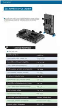 Wondlan V-mount Power Supply for Canon 5D (or DSLRs)