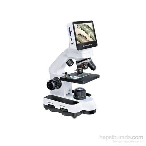 Bresser 5201002 LCD Ekran 40x-350x Optik - 1400x Dijital Biyolojik Mikroskop