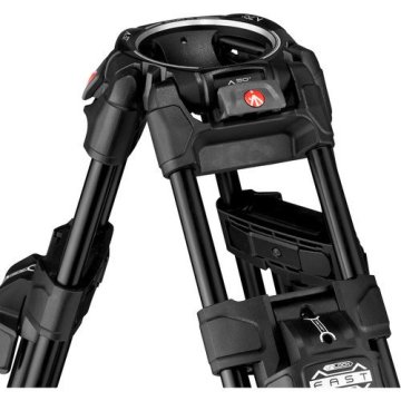 Manfrotto MVK608TWINFA 608 Nitrotech Fluid Head with 645 Fast Twin Aluminum Tripod System and Bag