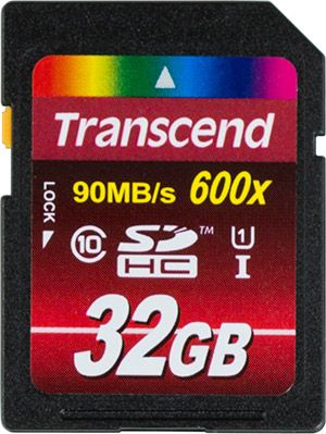 Transcend 32 GB 600X 90MBS Hafıza Kartı