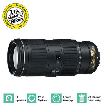 Nikon AF-S Nikkor 70-200mm f-4G ED VR Lens