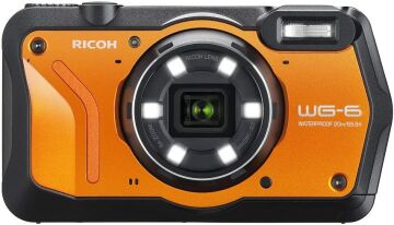 Ricoh WG-6 Sualtı Fotoğraf Makinesi (Turuncu)