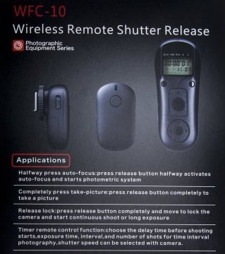 WFC 10 Wireless Remote Shutter Release