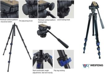 Fancier WT 5316 Profesyonel Tripod