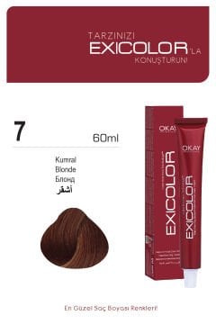 Exicolor 7. Kumral - Kalıcı Krem Saç Boyası 60 ml Tüp