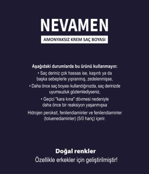 Neva Men 1/00 Natural Intense Black - Yoğun Siyah