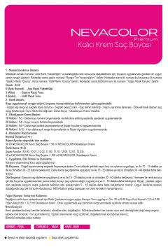 NEVACOLOR Premium 2'Lİ SET  4.35 KARAMEL KAHVE Kalıcı Krem Saç Boyası (50ml x 2 adet)