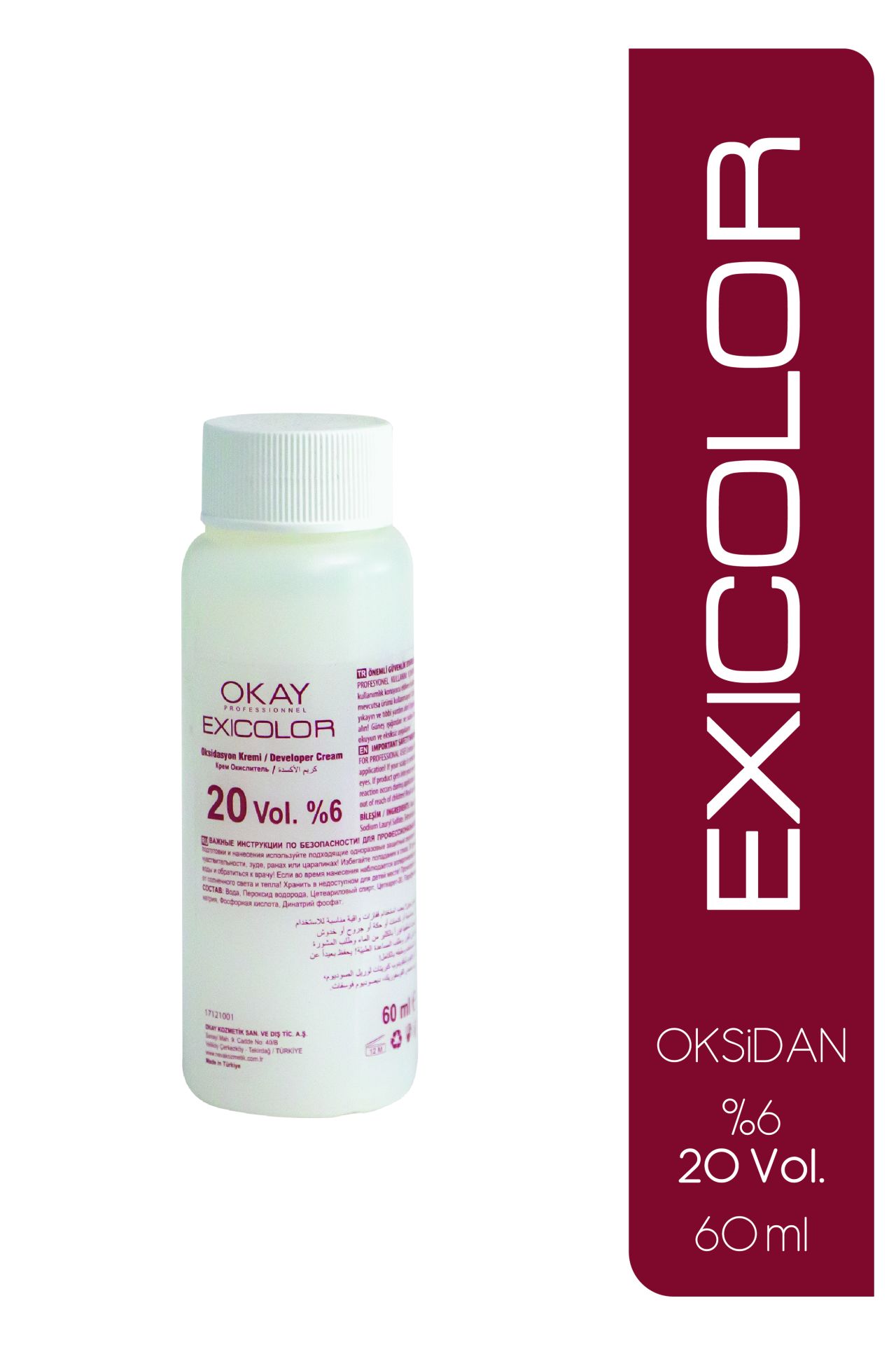 Exicolor 20 Volüm Oksidasyon Kremi 60 ml - %6