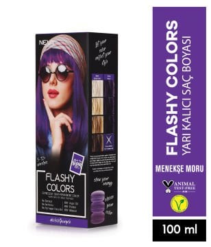 Flashy Colors Yarı Kalıcı Saç Boyası - Menekşe Moru 100 ml