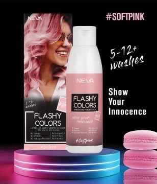 Flashy Colors Yarı Kalıcı Saç Boyası - Toz Pembe 100 ml