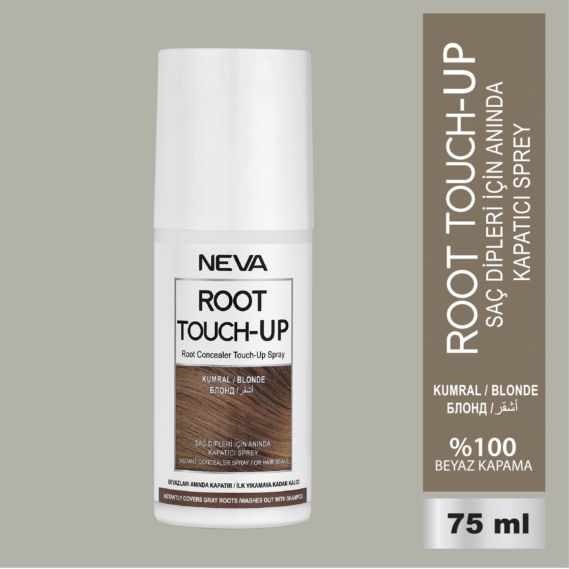 Root Touch Up Saç Dipleri İçin Anında Kapatıcı Sprey- Kumral 75ml