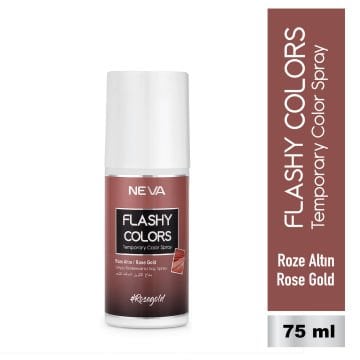 Flashy Colors Geçici Renk Saç Spreyi - Roze Altın 75 ml