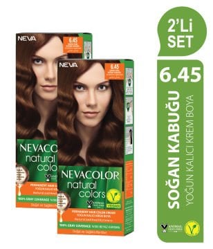 Natural Colors 2'Lİ SET  6.45 SOĞAN KABUĞU Kalıcı Krem Saç Boyası Seti