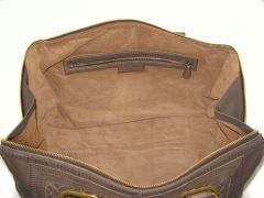 BOTTEGA VENETA Leather Accordion Satchel Bag