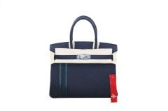 HERMES Birkin 30 Officier Bleu Nuit/Cypres Togo/Swift PHW