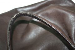 MIU MIU Brown Leather Turnlock Large Bag