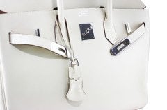 HERMES Swift Leather Birkin 35 Craie PHW