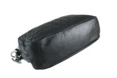 CHANEL Black Soft Lambskin Evening Bag