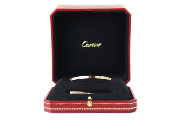 CARTIER 18k Rose Gold Love PM 17 Size