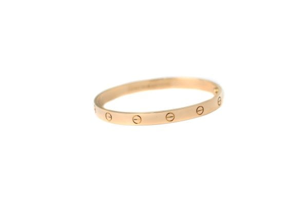 CARTIER 18k Rose Gold Love Bracelet Size 18