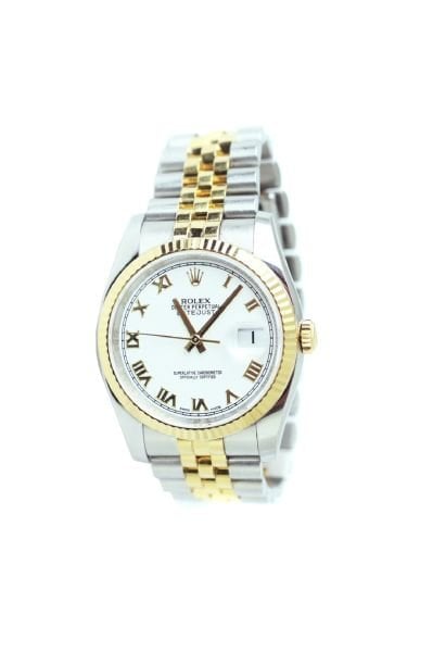 ROLEX 18k Yellow Gold-Steel Datejust 36mm Jubilee