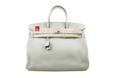 HERMES Birkin 40cm Gris Perle Taurillon Clemence PHW