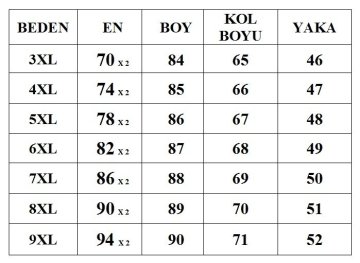 Büyük Beden Klasik Gömlek G106