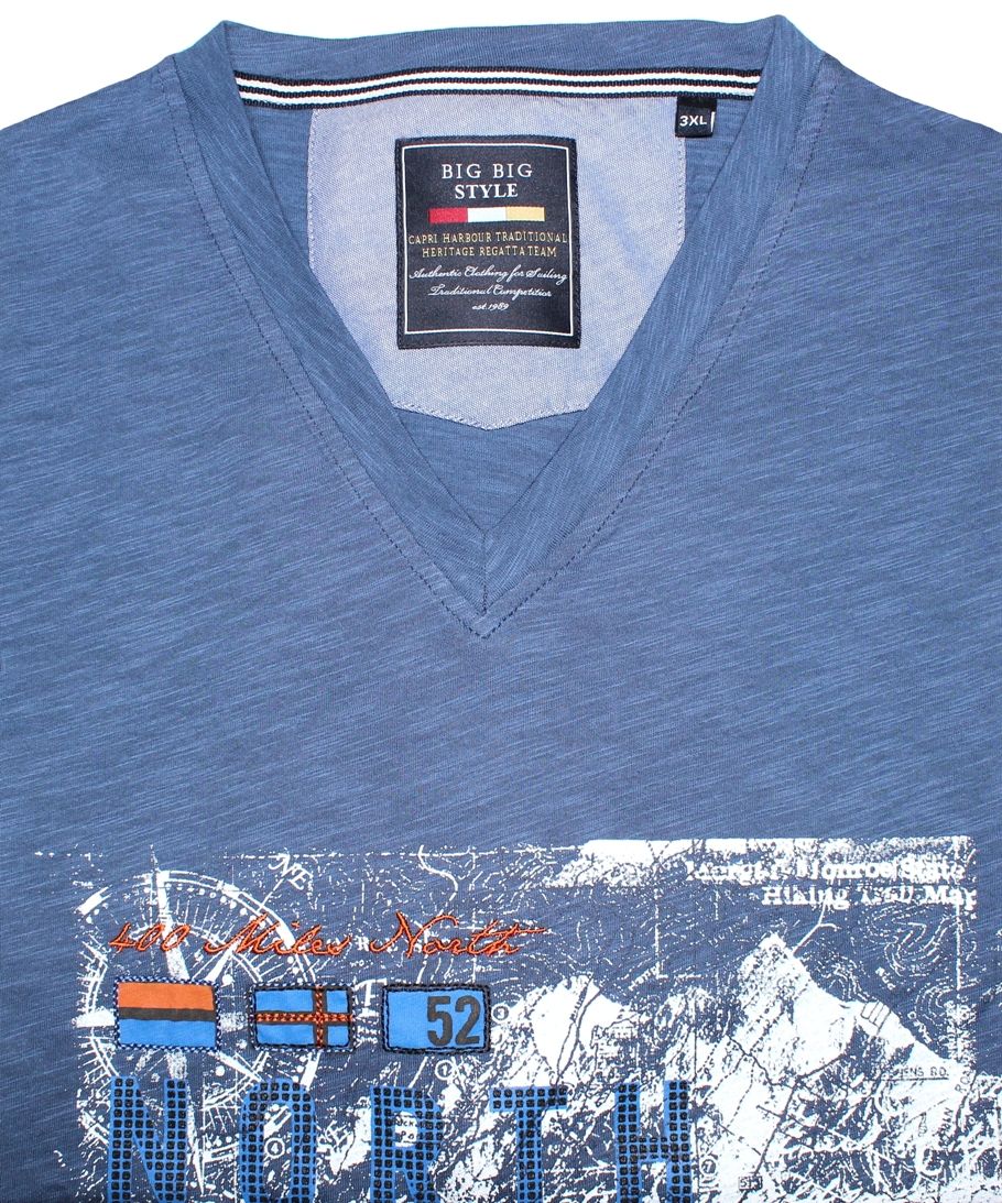 Büyük Beden V-Yaka T-Shirt T102