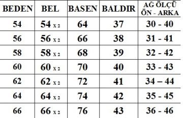 Büyük Beden Kot Pantolon PN42