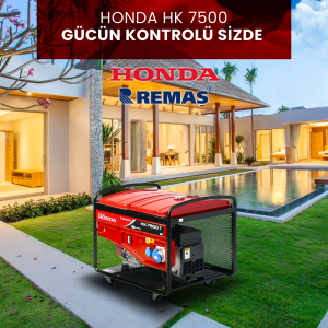 Honda HK 7500 TS Benzinli Jeneratör - Marşlı - 7.5 KVA