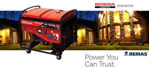 Honda HK 15000 TS Benzinli Jeneratör - Marşlı - 15 kVA - Trifaze