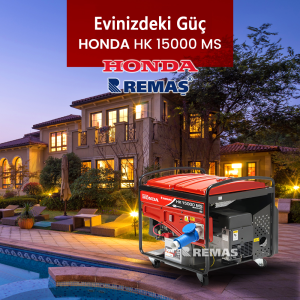 Honda HK 15000 MS Benzinli Jeneratör - Otomatik - 15 kVA