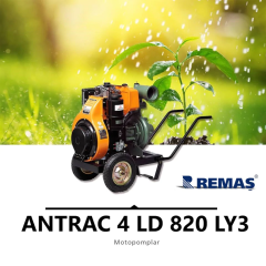 Antrac 4 LD 820 LY-3 Dizel Motopomp 17 HP Yağmurlama 4'' Parmak Kollu Su Motoru