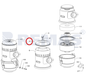 Hava Filtresi Üst Kapak ANTOR 3LD510 - 4LD640 - 4LD820 Motor