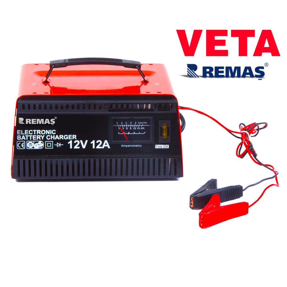 Veta VT3421 Akü Şarj Cihazı 12 Volt 12 Amper Akü Şarj Makinesi