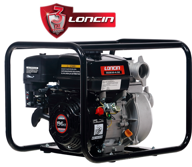 Loncin LC50ZB Benzinli Motopomp 2” Parmak Su Motoru