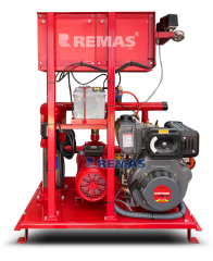 Rempower 10 HP Dizel Motorlu ve Star Elektrik Motorlu Yangınla Mücadele Pompası Hidrofor Fire Pump