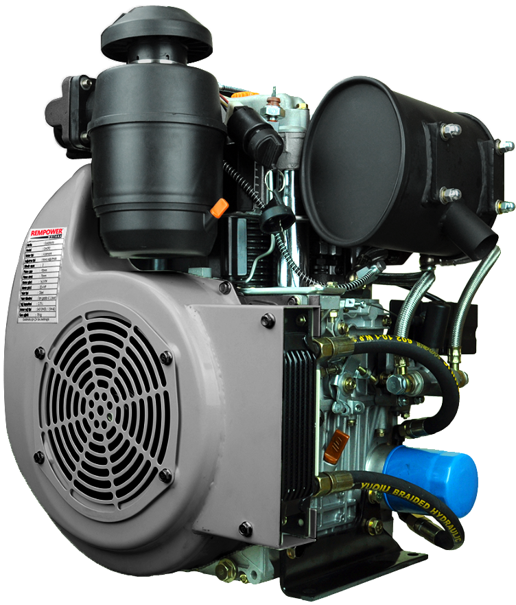 Rempower 294F Marşlı 24 HP Kamalı Çift Silindirli Dizel Motor