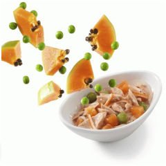 Schesir Cat Salads Poke Ton Balıklı Surimili Papayalı ve Bezelyeli Kedi Salatası 85 gr