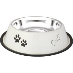 Oripet Pati-Kemik Desenli Çelik Kedi Ve Köpek Mama Kabı 16 Oz