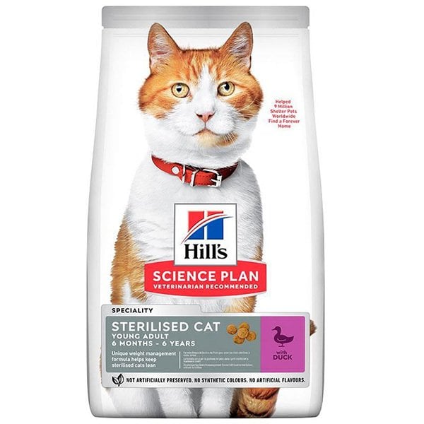 Hill's Sterilised Young Cat Duck Ördekli Kedi Maması 3 Kg