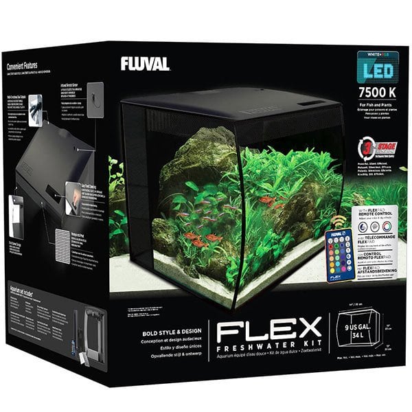 Fluval Flex Black 34 L Akvaryum Siyah